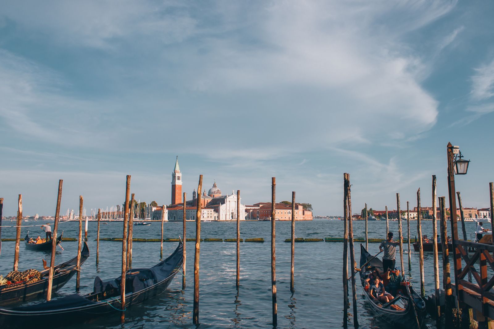 Gondolas and San Giorgio Maggiore